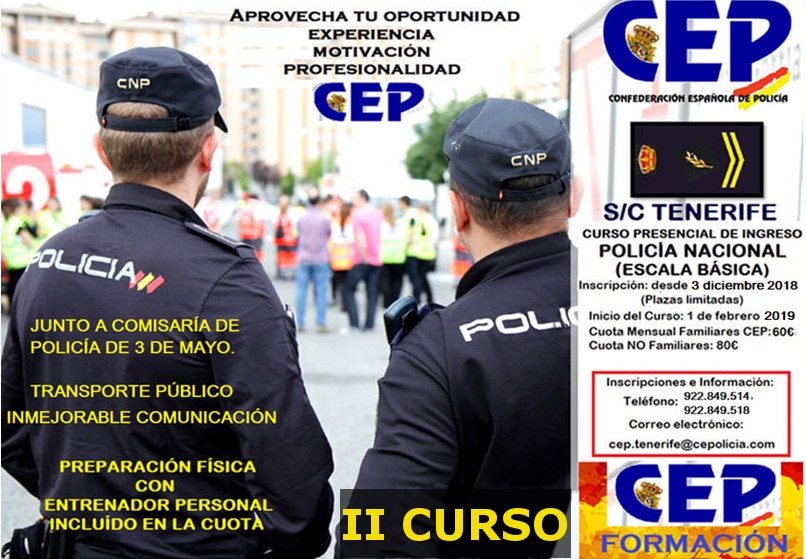 Curso CEP Tenerife acceso escala báscia presencial